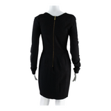 WHISTLES Womens Pencil Dress Black Long Sleeve Knee Length UK 8