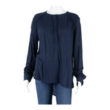 GAP Womens Blouse Blue Long Sleeve Viscose S