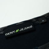 DKNY Womens Printed Top Brown Long Sleeve Animal Print M