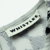 WHISTLES Oversized Womens Oversized Top Black Spotted UK 8