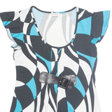 ORSAY Womens Printed Blouse Blue Geometric M