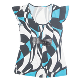 ORSAY Womens Printed Blouse Blue Geometric M