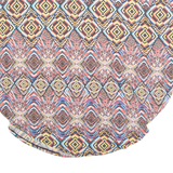 Womens Printed Top Red V-Neck Geometric M