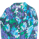 LIOLA Womens Printed Blouse Blue Collared Long Sleeve Floral L