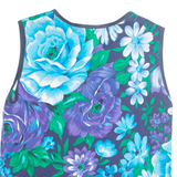 LIOLA Womens Printed Top Blue Sleeveless Floral L