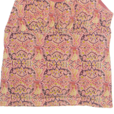 Womens Printed Blouse Red Sleeveless Crazy Pattern L