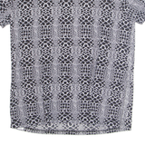 Snake Womens Printed Top Grey Animal Print M