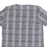 Snake Womens Printed Top Grey Animal Print M