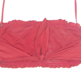 TEZENIS Womens Halter Neck Top Red Button Neck Sleeveless S