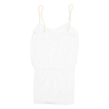 AMAZING NIGHT Womens Top White Sleeveless XS