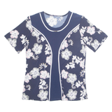 Womens Printed Blouse Blue Floral M