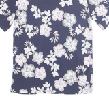 Womens Printed Blouse Blue Floral M