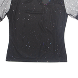 Glitter Womens Top Black 4XL