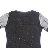 Glitter Womens Top Black 4XL