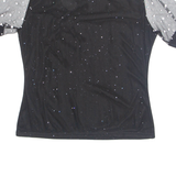 Glitter Womens Top Black 4XL