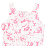 CANDA Womens Printed Top Pink Sleeveless Floral L