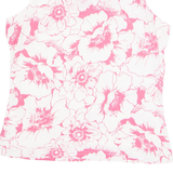 CANDA Womens Printed Top Pink Sleeveless Floral L