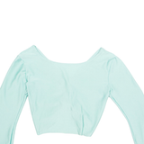 VICARD Womens Top Blue V-Neck 3/4 Sleeve S
