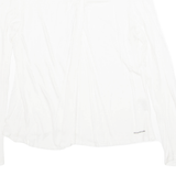 BURBERRY London Womens Blouse White V-Neck Long Sleeve M