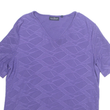 YOUR SIXTH SENSE Womens Top Purple V-Neck M