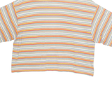 Womens Cropped Shirt Red Striped L