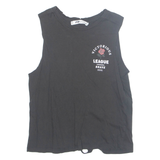 FB SISTER Brave Soul Womens Printed Vest Black Sleeveless XS
