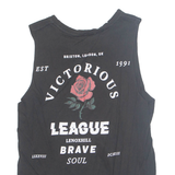 FB SISTER Brave Soul Womens Printed Vest Black Sleeveless XS