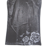 BLACK PREMIUM Metallic Skull Womens Printed Vest Black Sleeveless M