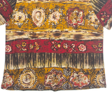 Womens Printed Blouse Brown Floral L