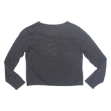 SOLOLA Button Up Womens Blouse Black Long Sleeve M