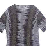 KIINZAA Womens Printed Top Purple Crazy Pattern M