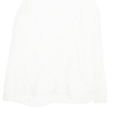 Crochet Womens Blouse Cream Sleeveless XL