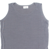 FRANELI FASHION Womens Top Grey Sleeveless L