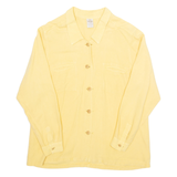 SUGAR PRODUCTS Womens Shirt Yellow Collared Long Sleeve Linen XL