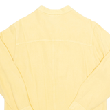 SUGAR PRODUCTS Womens Shirt Yellow Collared Long Sleeve Linen XL