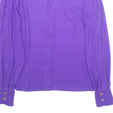 SOMMERMANN Womens Shirt Purple Collared Long Sleeve S