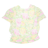 LIZ ROBERTS Womens Printed Blouse Green Floral UK 12