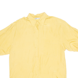 SILK SPECIALIST Womens Shirt Yellow Collared Silk M