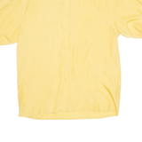 SILK SPECIALIST Womens Shirt Yellow Collared Silk M