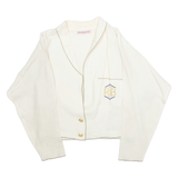 ROCCOBAROCCO Womens Blouse Cream Long Sleeve M