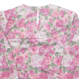 ANOTHER THYME Womens Printed Blouse Pink Long Sleeve Floral S