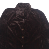 Womens Shirt Brown Collared Long Sleeve M