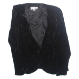 KARIN STEVENS Womens Blouse Black Long Sleeve S