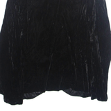 KARIN STEVENS Womens Blouse Black Long Sleeve S