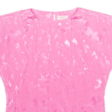 TESS Womens Printed Top Pink Sleeveless Floral M