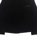 SAG HARBOR Womens Blouse Black Collared Long Sleeve L