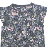 LAUNDRY Womens Printed Top Black Sleeveless Floral S