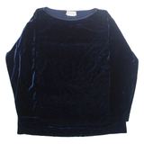 CALIFORNIA DYNASTY Womens Blouse Blue Long Sleeve L