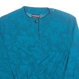 NOTATIONS Womens Printed Blouse Blue Long Sleeve Floral M