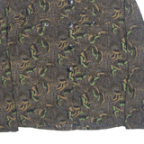 BATTERIES NOT INCLUDED Womens Printed Shirt Brown Collared Polka Dot M